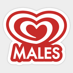 Parody Logo Walls Ice cream - Males Sticker